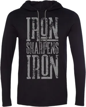 Iron Sharpening Iron Hoodie PNG Image