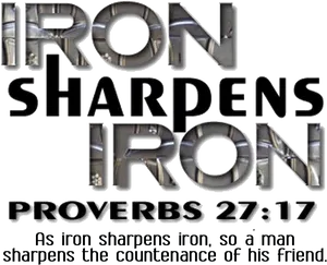 Iron Sharpens Iron Proverbs2717 PNG Image