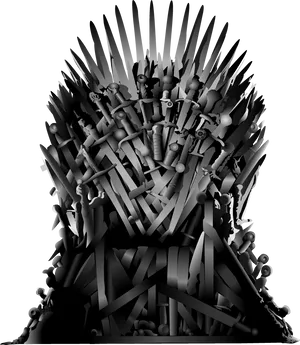 Iron Throne Abstract Art PNG Image