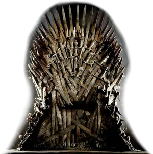 Iron Throne Fantasy Seat PNG Image