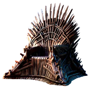 Iron Throne In Firelight Png 06282024 PNG Image