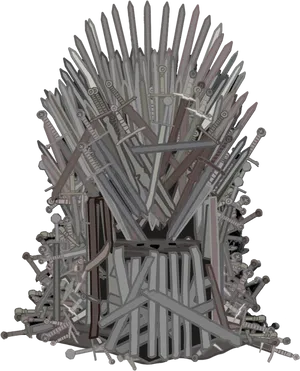 Iron Throne Rendered Image PNG Image