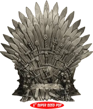 Iron Throne Replica Figurine PNG Image