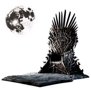 Iron Throne Under Moonlight Png 1 PNG Image