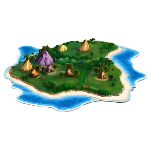 Island Getaway Map Png 05252024 PNG Image