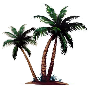 Island Palm Tree Shadow Png 43 PNG Image