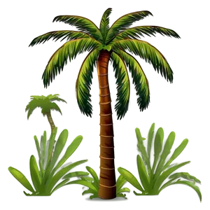 Island Palm Tree Shadow Png 7 PNG Image