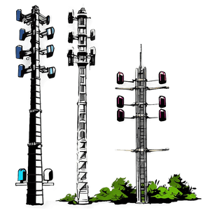 Isolated Cell Tower PNG det PNG