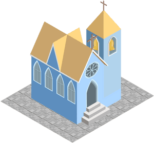 Isometric Church Png, Transparent Png PNG image with transparent background