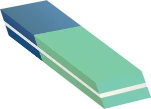 Isometric Eraser Illustration PNG Image