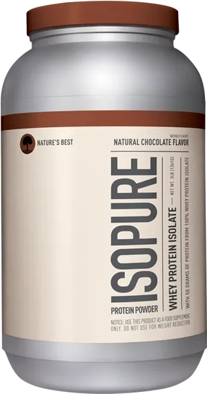 Isopure Protein Powder Chocolate Flavor PNG Image