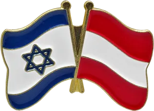 Israel Austria Friendship Pins PNG Image