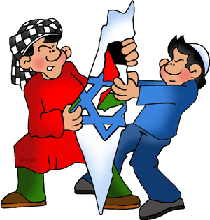 Arab - Israeli Conflict - Israeli Palestinian Conflict Political Cartoon, HD Png Download PNG image with transparent background