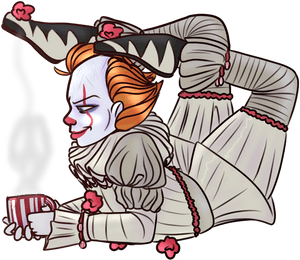 #it2017 #pennywise #pennywisefanart Pic - Pennywise Fan Art Cute, HD Png Download PNG image with transparent background