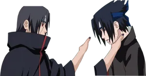 Itachi Farewell Poke PNG Image