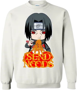 Itachi Send Noods Sweatshirt PNG Image