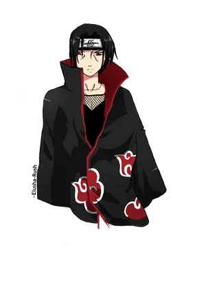 Itachi Uchiha Akatsuki Cloak PNG Image