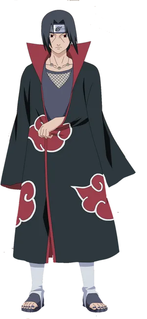 Itachi Uchiha Akatsuki Robe PNG Image