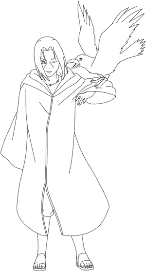 Itachi Uchiha Edo Tensei Lineart By Uchihaclanancestor, HD Png Download PNG image with transparent background