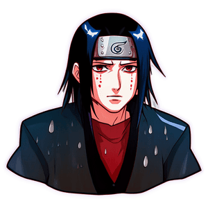 Itachi Uchiha in Rain PNG ejj76 PNG image with transparent background
