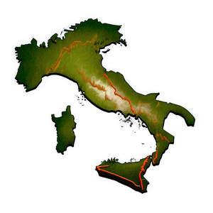 Italy Map PNG 50 PNG with transparent background