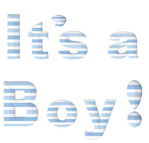 Its A Boy Announcement PNG Image