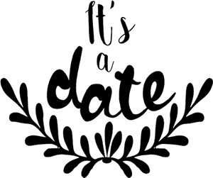 Its A Date Calligraphy PNG image with transparent background