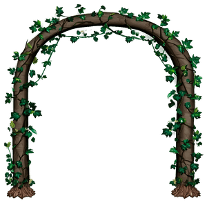 Ivy Archway Graphic PNG image with transparent background
