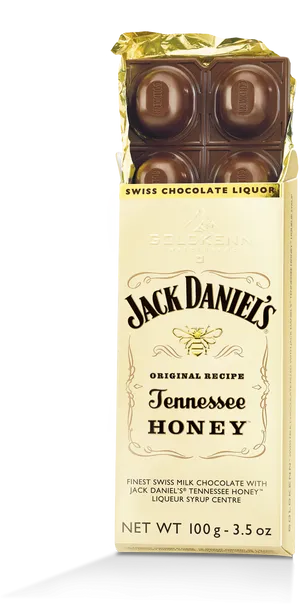 Jack Daniels Honey Chocolate Bar PNG Image