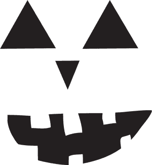Jack O Lantern Silhouette PNG image with transparent background