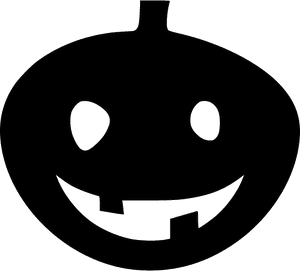 Jack O Lantern Silhouette PNG image with transparent background