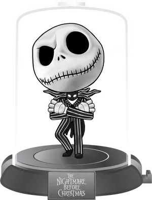 Jack Skellington Figure Display PNG Image