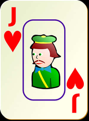 Jackof Hearts Playing Card PNG with transparent background