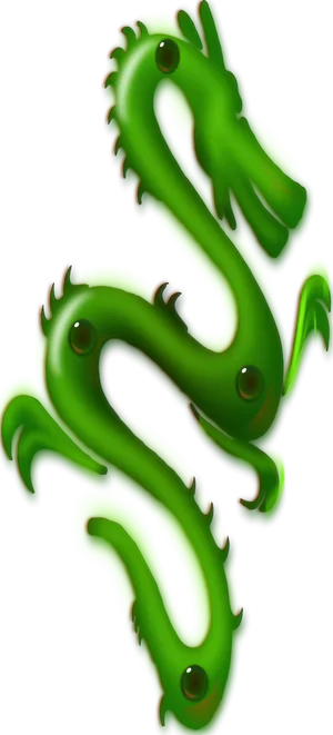 Jade Dragon Sculpture PNG Image