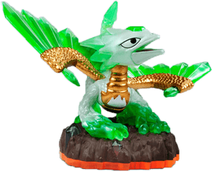 Jade Fire Kraken Skylanders Figure PNG image with transparent background