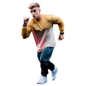 Jake Paul Action Pose PNG