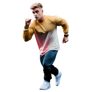 Jake Paul Action Pose PNG Image