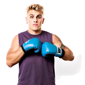 Jake Paul Boxing Pose PNG Image