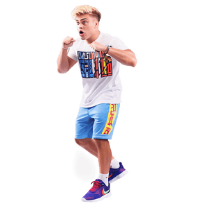 Jake Paul Boxing Pose PNG