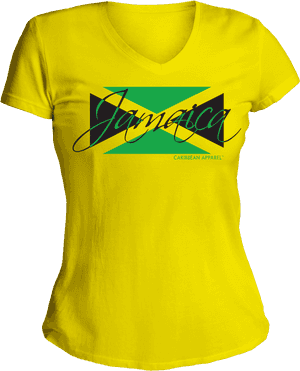 Jamaica Flag Tshirt , Png Download - Woman Jamaica T Shirt, Transparent Png PNG image with transparent background