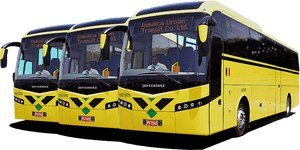 Jamaica Urban Transit Buses PNG image with transparent background