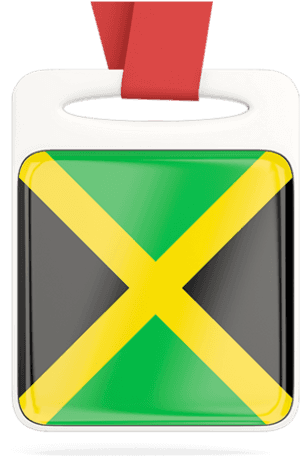Card With Ribbon - Jamaica Flag, HD Png Download PNG image with transparent background