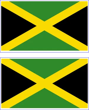 Jamaican_ Flag_ Design PNG Image