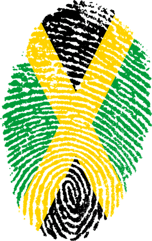 Jamaica, Flag, Fingerprint, Country, Pride, Identity - Trinidad And Tobago Fingerprint, HD Png Download PNG image with transparent background
