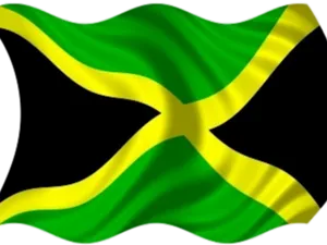 Jamaican Flag Waving PNG Image