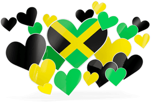 Flying Heart Stickers - Jamaica Heart, HD Png Download PNG image with transparent background