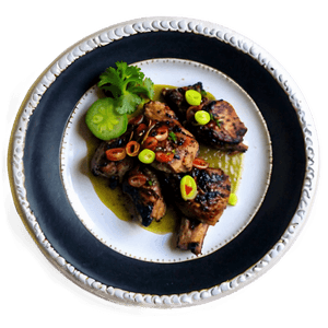 Jamaican Jerk Chicken Dish PNG 06112024 PNG image with transparent background