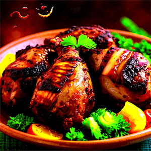 Jamaican Jerk Chicken Dish PNG tcj PNG image with transparent background