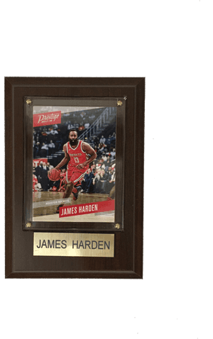Houston Rockets James Harden Trading Card Plaque - Picture Frame PNG image with transparent background