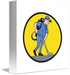 Janitor Cleaning Service Icon PNG Image